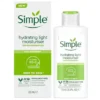 Simple Hydrating Light Moisturiser – 125ml (Vitamin B5 + E | Fast Absorbing | Kind to Skin)