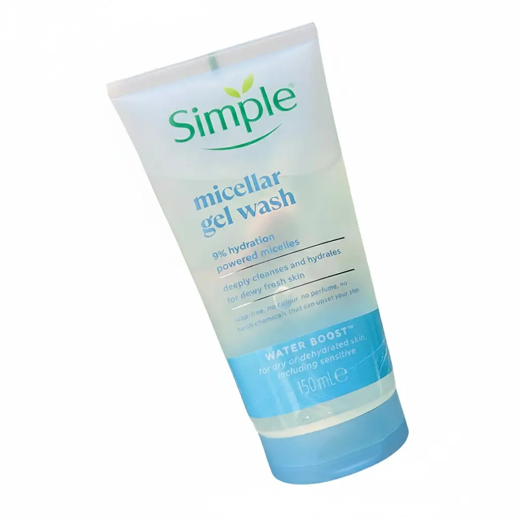 Simple Micellar Gel Wash – Water Boost – 150ml (Hydrating Face Wash) - Image 2