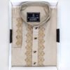 Exclusive Embroidery Cotton Panjabi-Biscuit